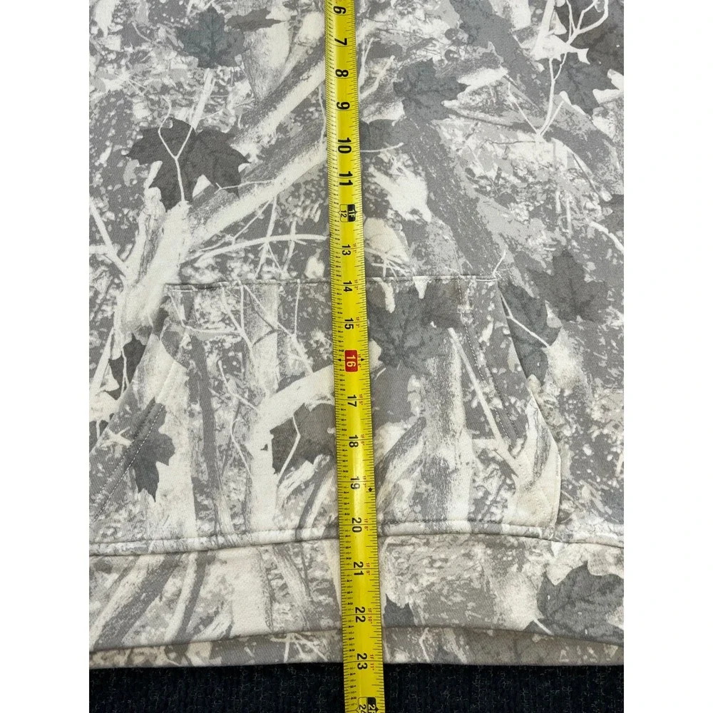 Abercrombie Kids A&F Essentials Grey Leaf Camo Relaxed Fit Hoodie 13/14